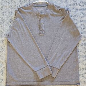 Eddie Bauer Gray Long Sleeve Henley